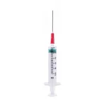 BD Emerald 5ml spuit + rode optreknaald 18G + 1 zwarte gebogen naald